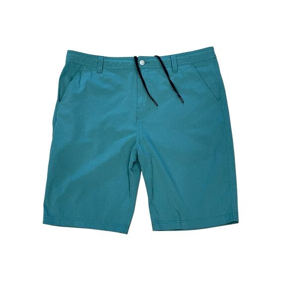 Prana Hybridizer Shorts Men's 38x10 Turquoise Board Shorts Hiking Performance - Picture 1 of 10